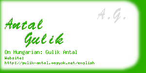 antal gulik business card